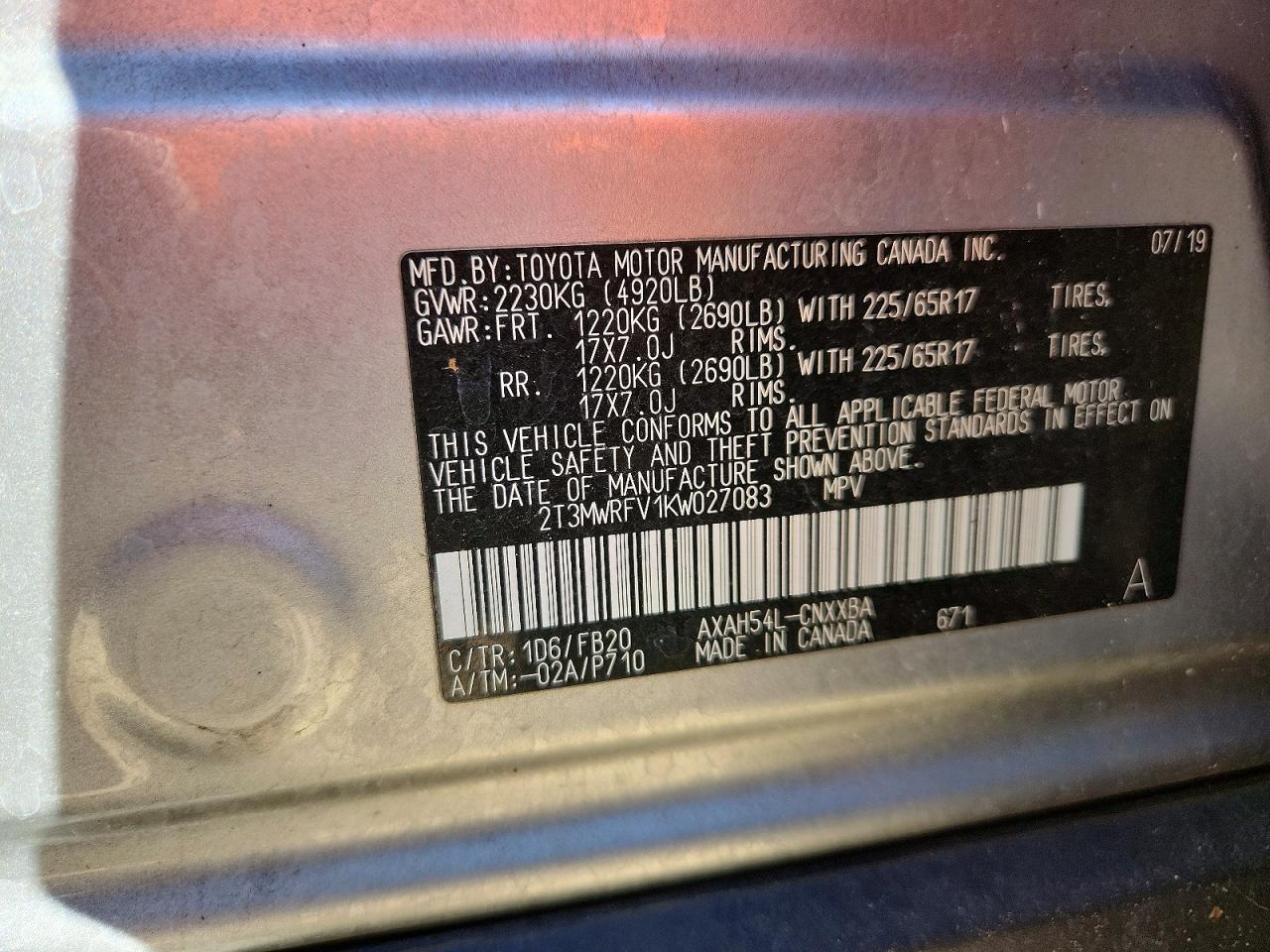 2019 TOYOTA RAV4 photo 25