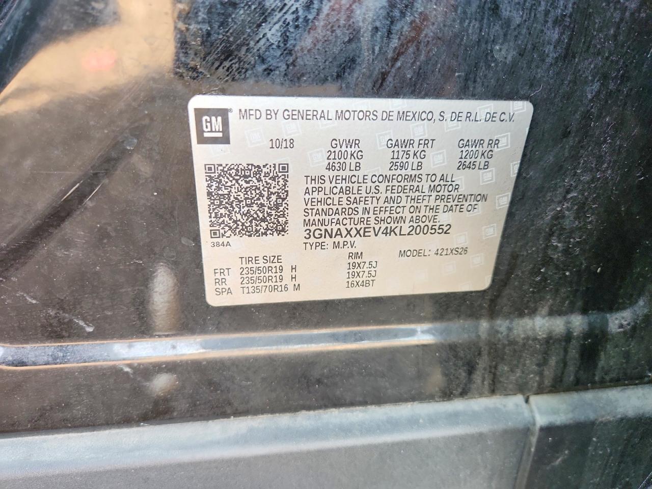 2019 CHEVROLET EQUINOX PREMIER photo 23