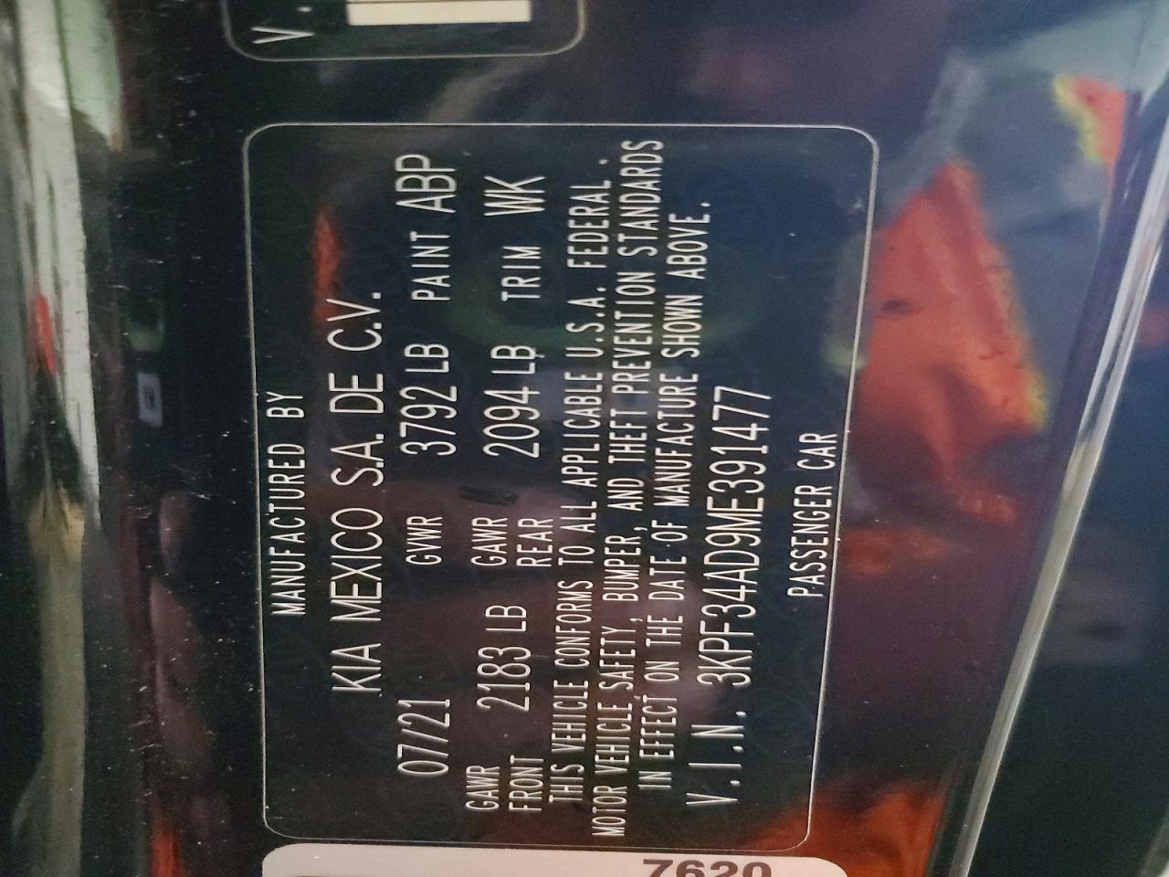2021 KIA FORTE GT LINE photo 34