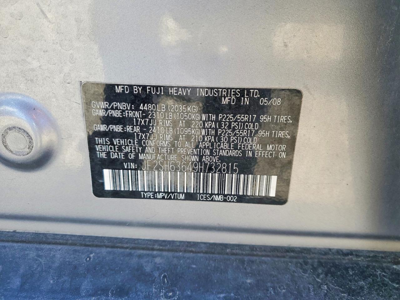 2009 SUBARU FORESTER 2.5X PREMIUM photo 25