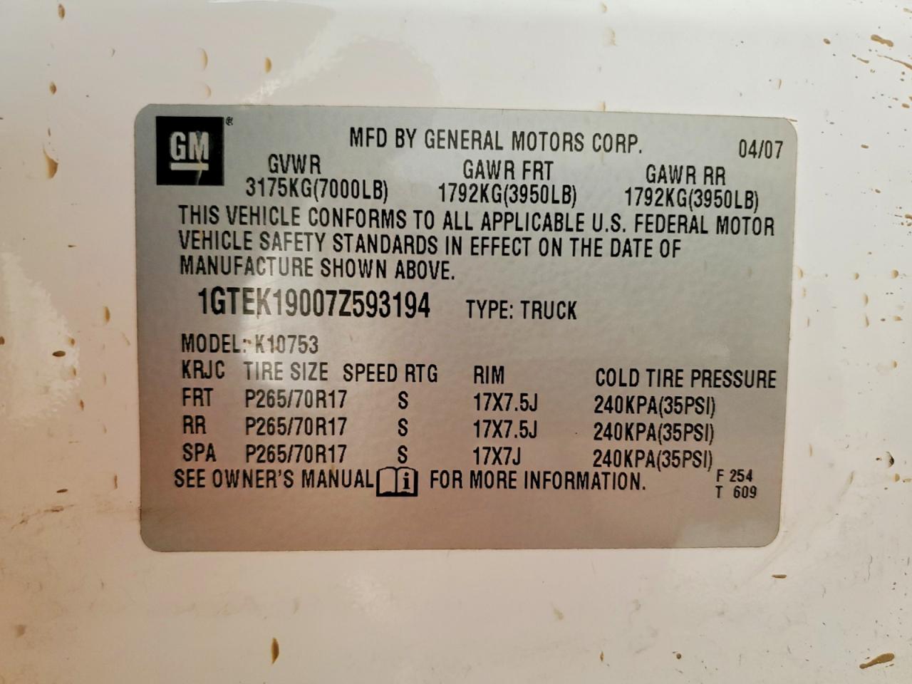2007 GMC NEW SIERRA K1500 photo 13