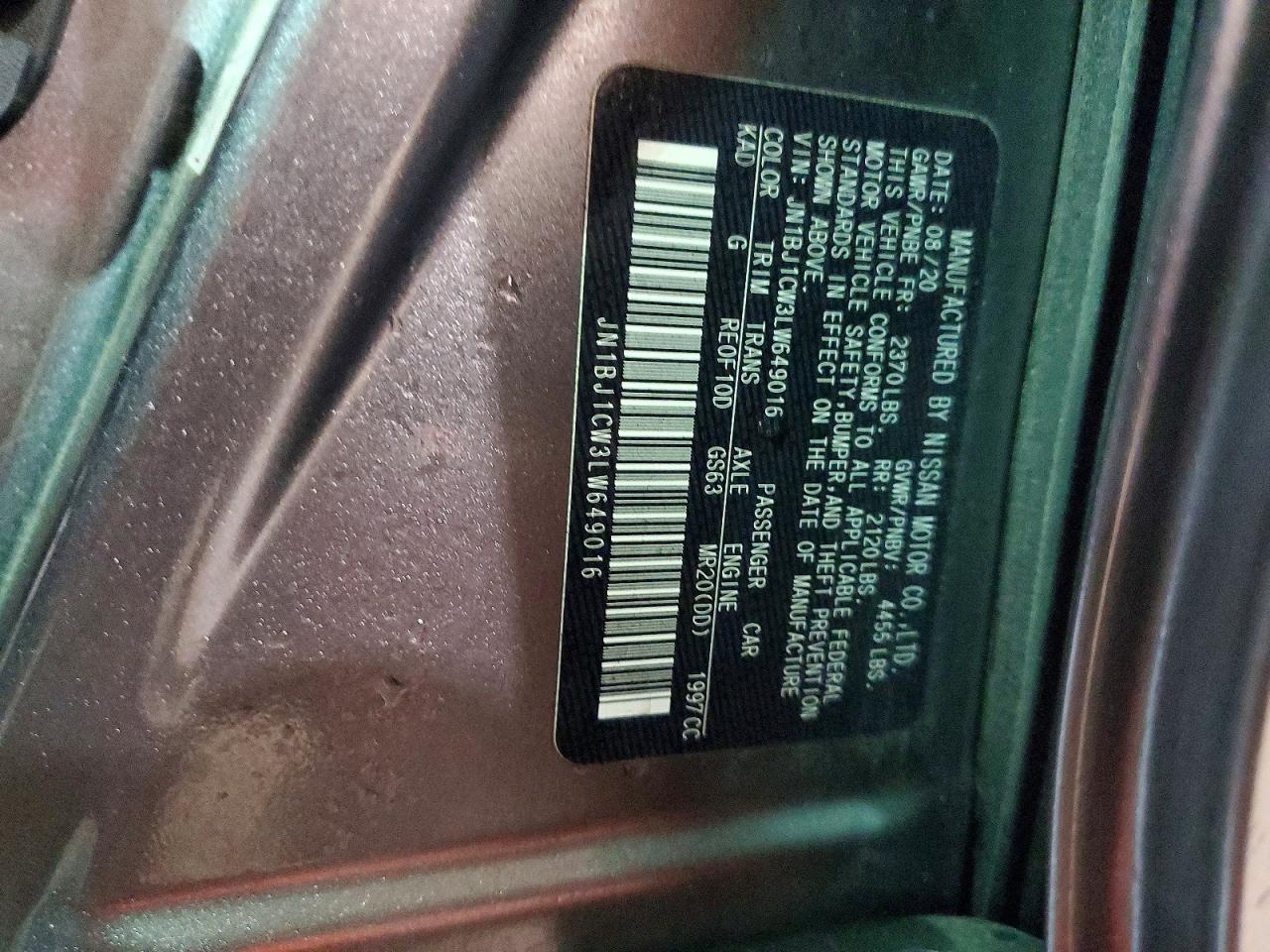 2020 NISSAN ROGUE SPORT SV photo 14