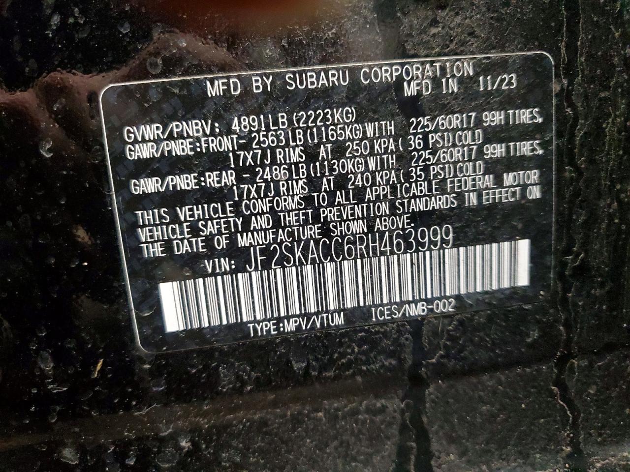 2024 SUBARU FORESTER PREMIUM photo 23