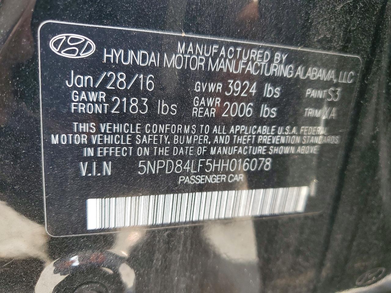 2017 HYUNDAI ELANTRA SE photo 13