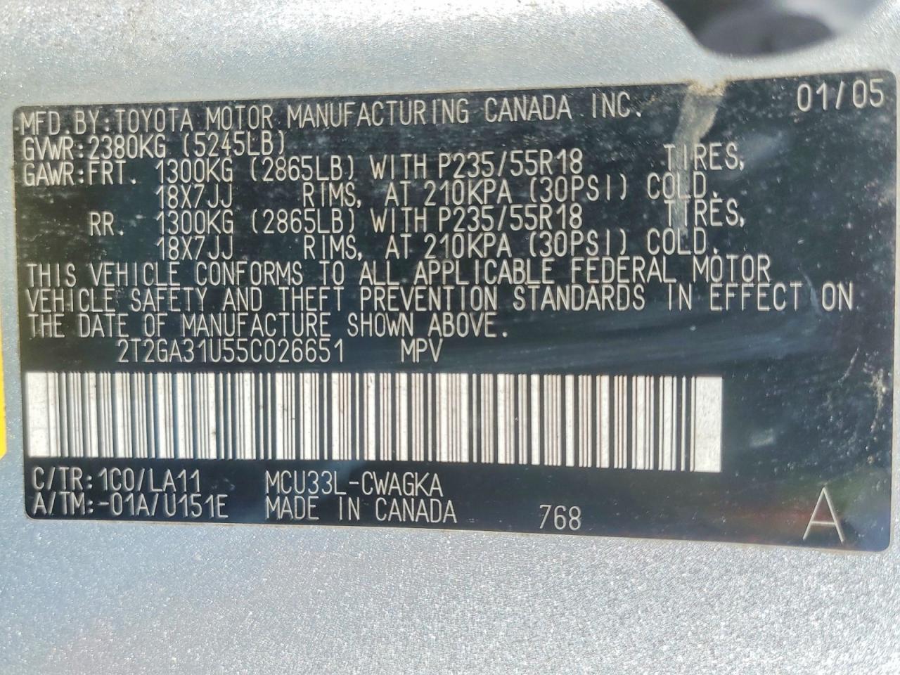 2005 LEXUS RX 330 photo 14