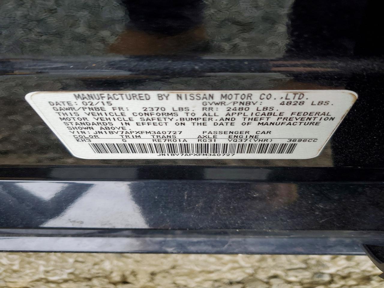 2015 INFINITI Q50 BASE photo 34