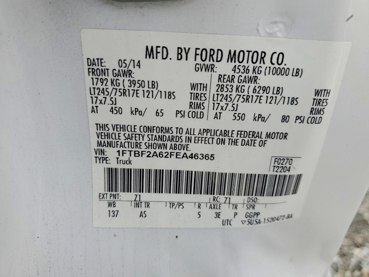 2015 FORD F250 SUPER DUTY photo 34