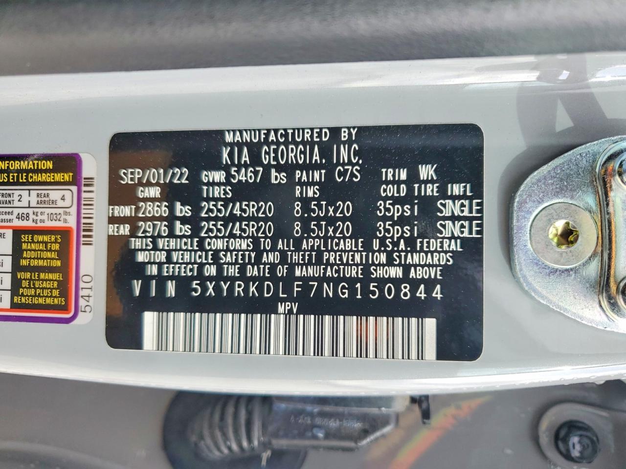 2022 KIA SORENTO SX photo 14