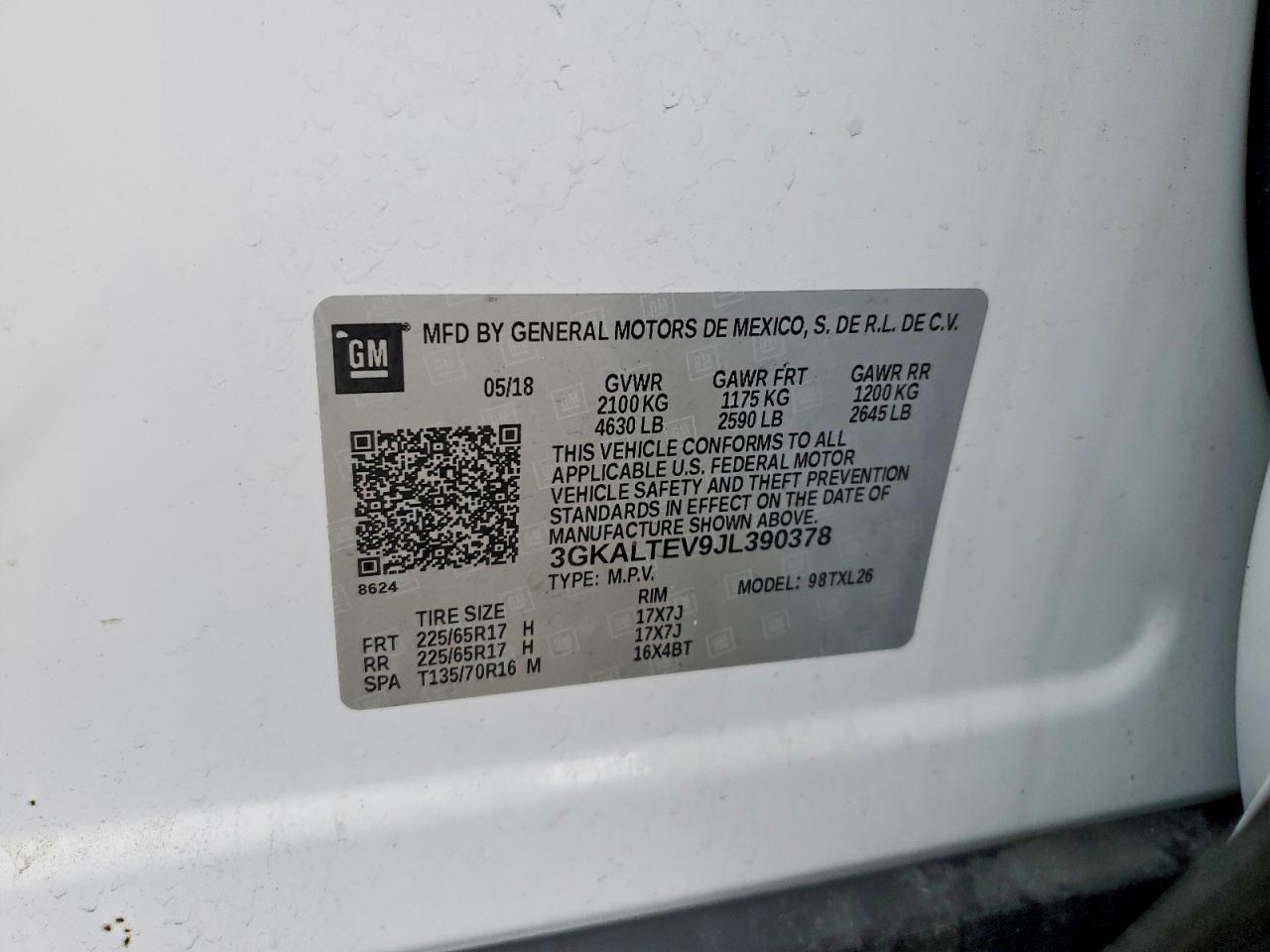 2018 GMC TERRAIN SLE photo 13