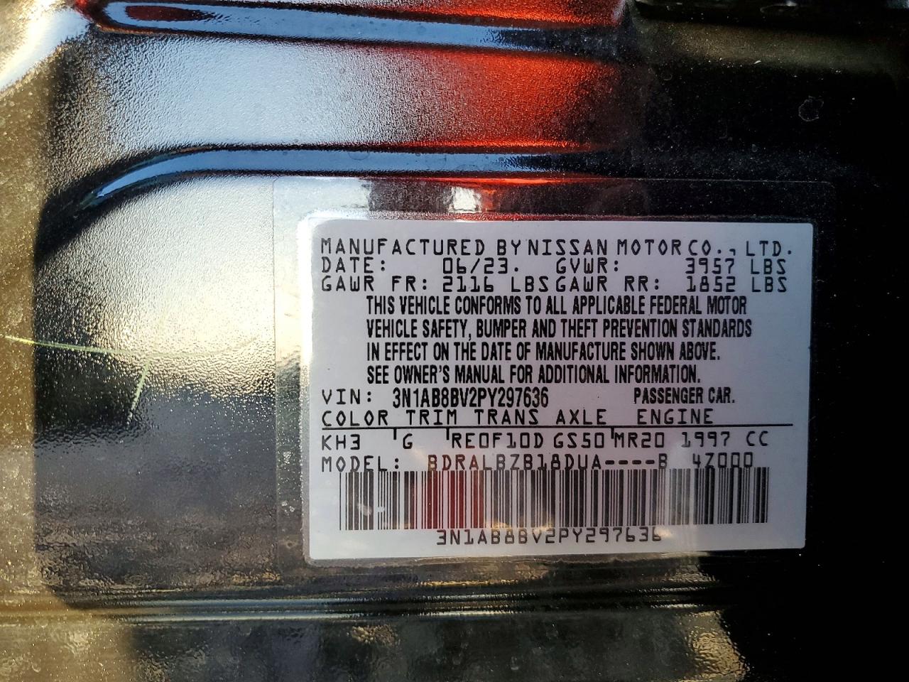 2023 NISSAN SENTRA S photo 25