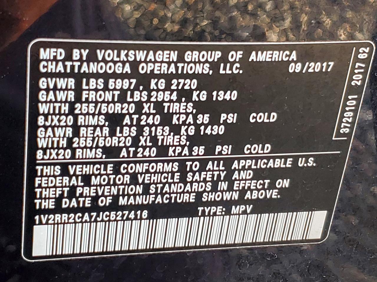 2018 VOLKSWAGEN ATLAS SEL photo 40