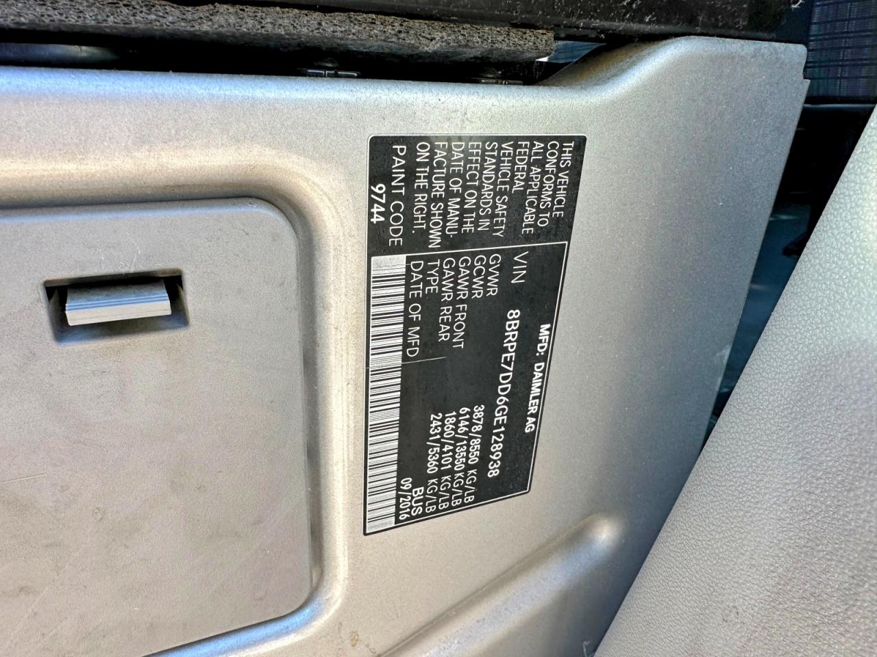 2016 MERCEDES-BENZ SPRINTER 2500 photo 19