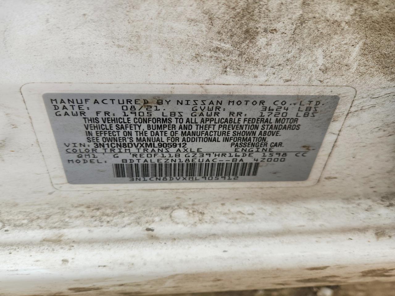 2021 NISSAN VERSA S photo 12