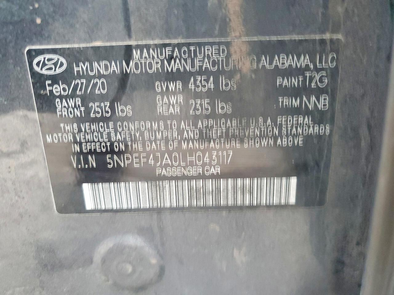 2020 HYUNDAI SONATA SEL photo 13