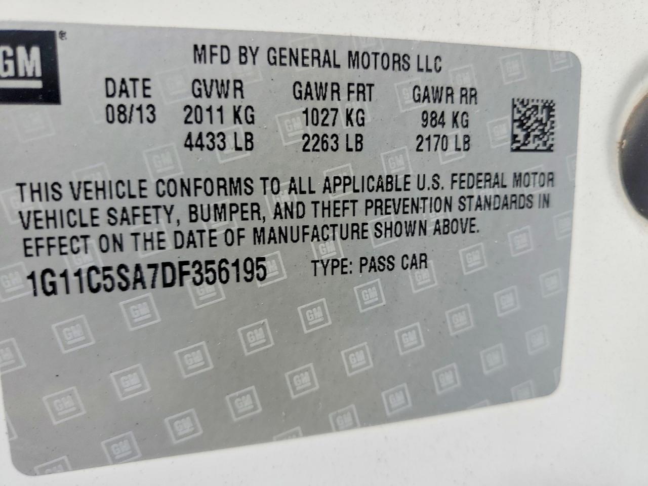 2013 CHEVROLET MALIBU 1LT photo 23