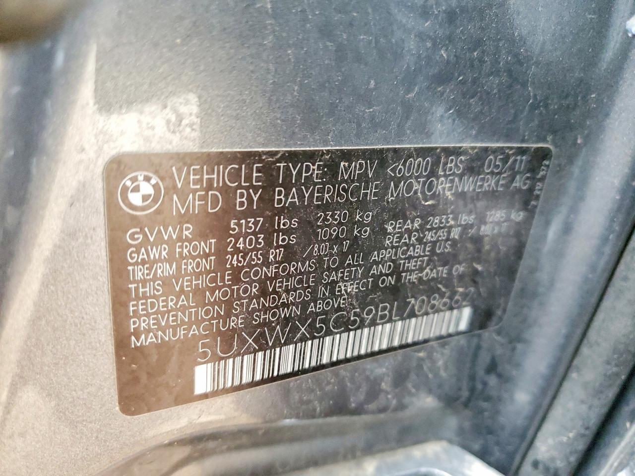 2011 BMW X3 XDRIVE28I photo 25