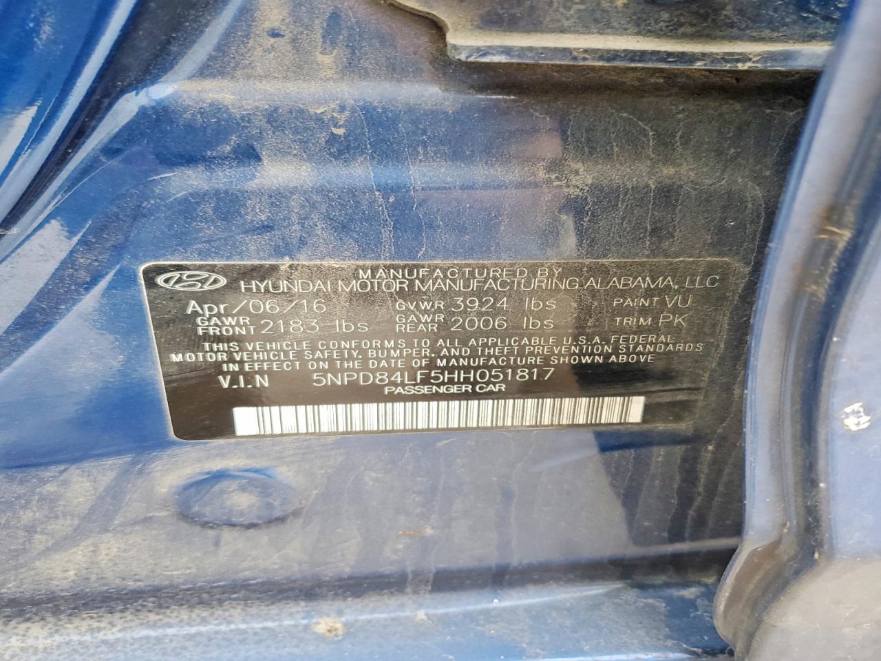 2017 HYUNDAI ELANTRA photo 34