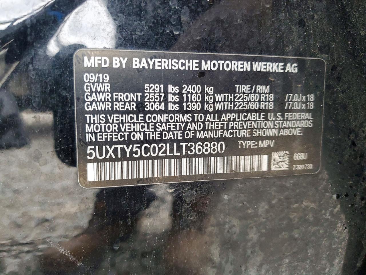2020 BMW X3 XDRIVE30I photo 25