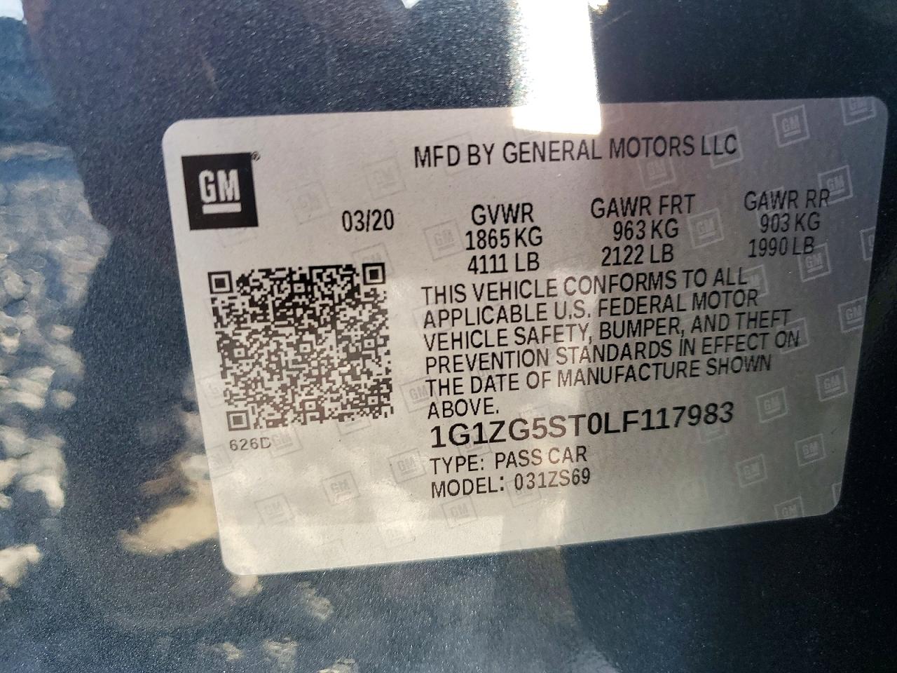 2020 CHEVROLET MALIBU RS photo 23