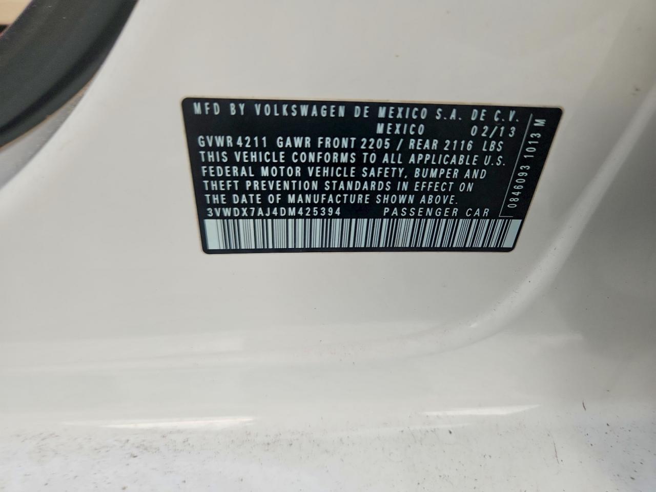 2013 VOLKSWAGEN JETTA SE photo 12