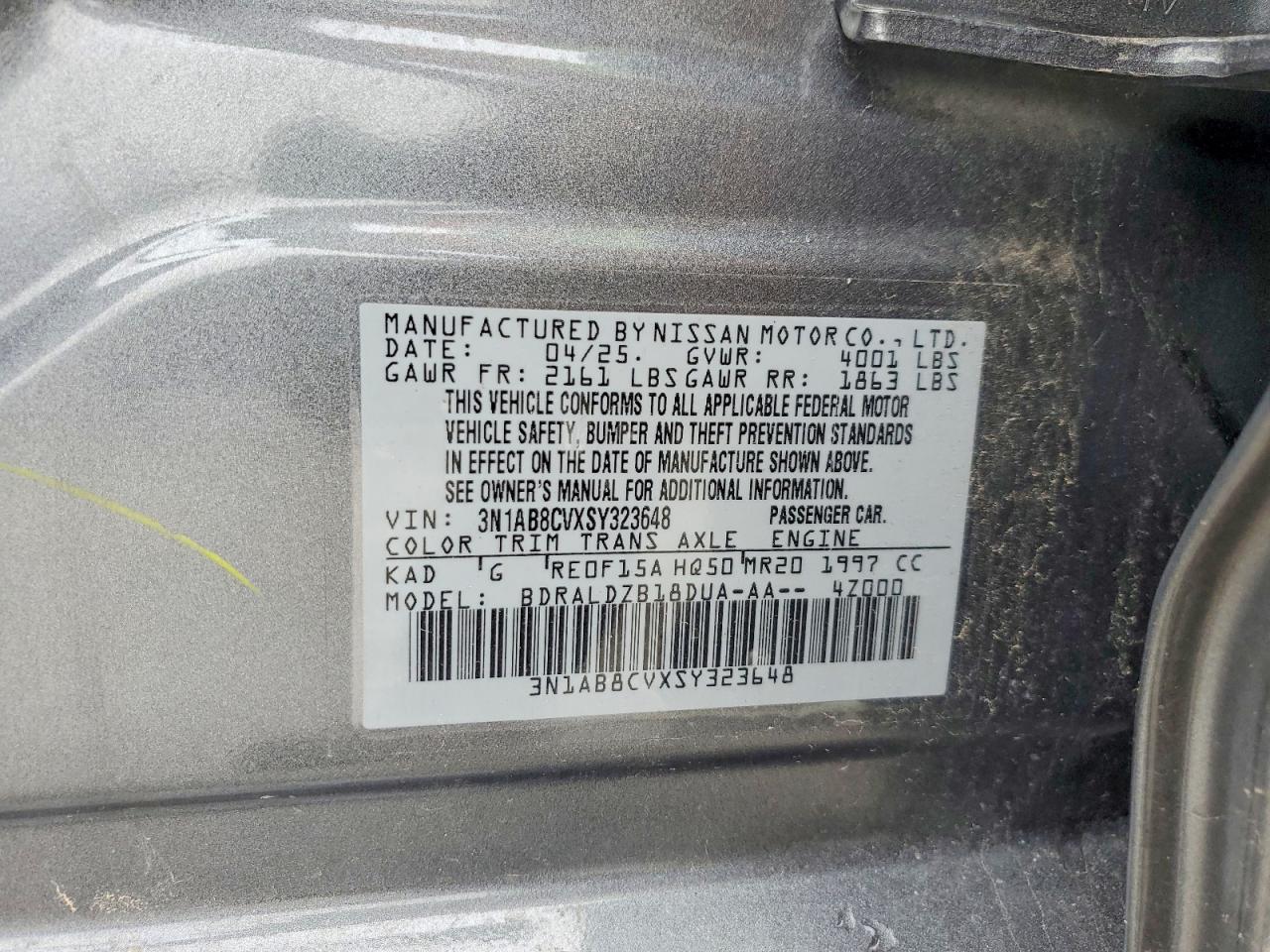 2025 NISSAN SENTRA SV photo 12