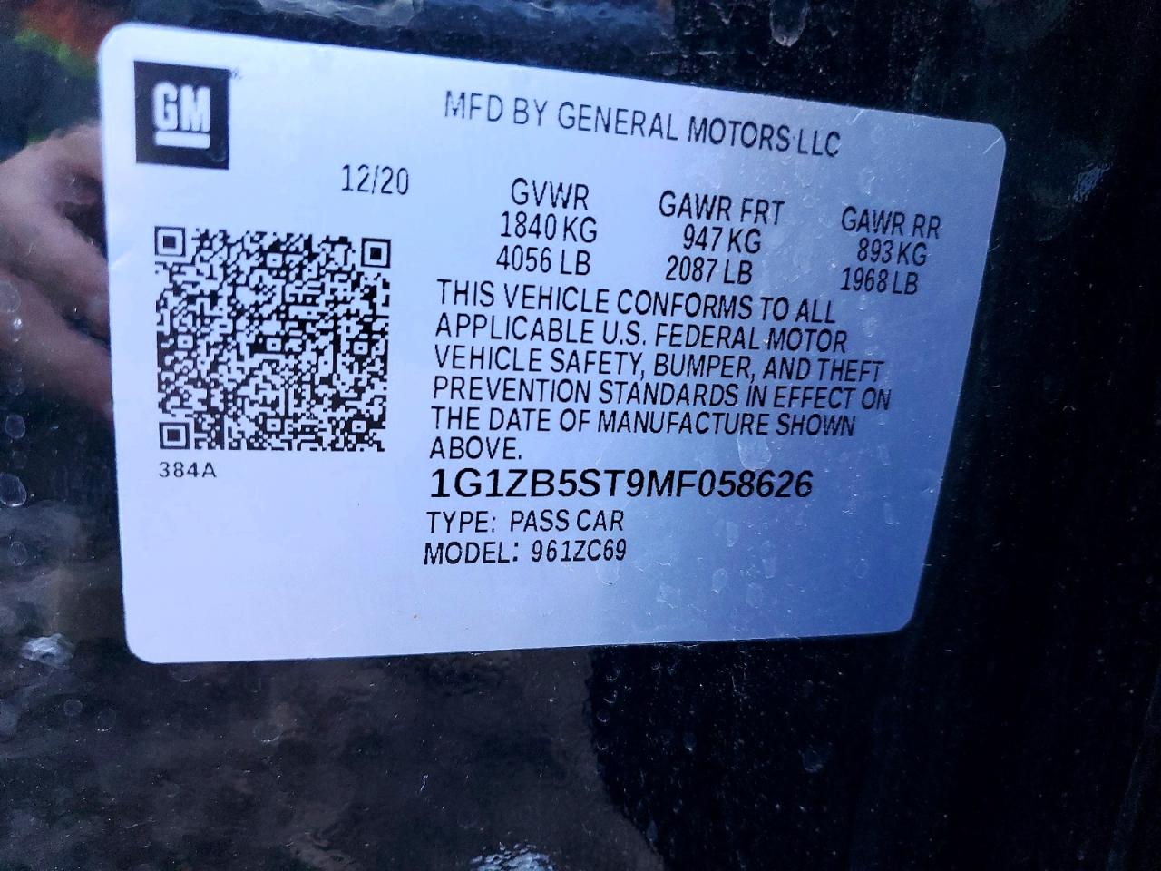 2021 CHEVROLET MALIBU LS photo 23