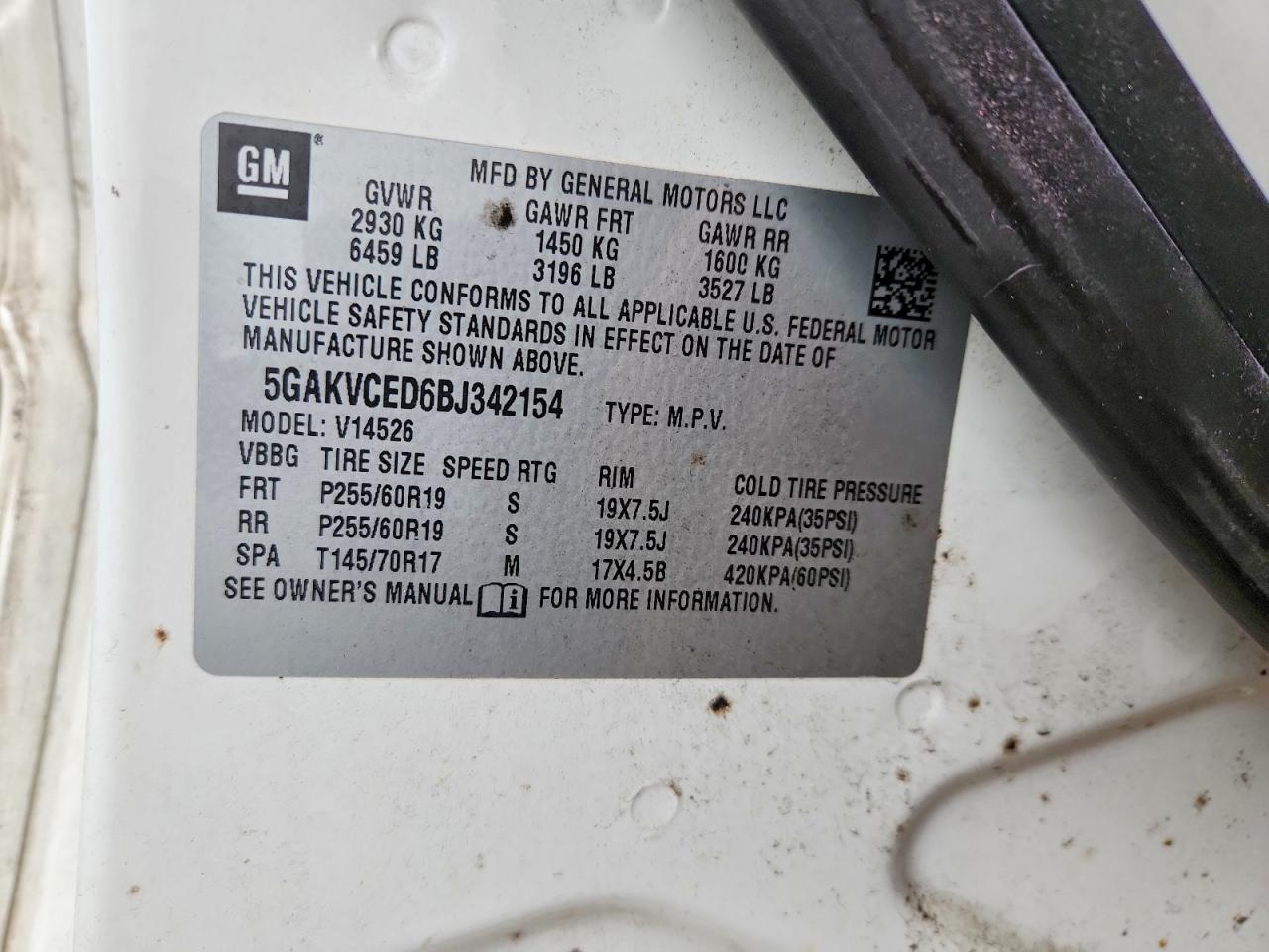 2011 BUICK ENCLAVE CXL photo 25