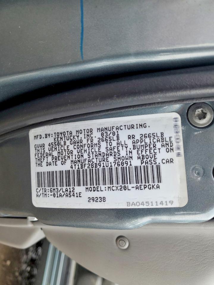 2001 TOYOTA AVALON XL photo 23