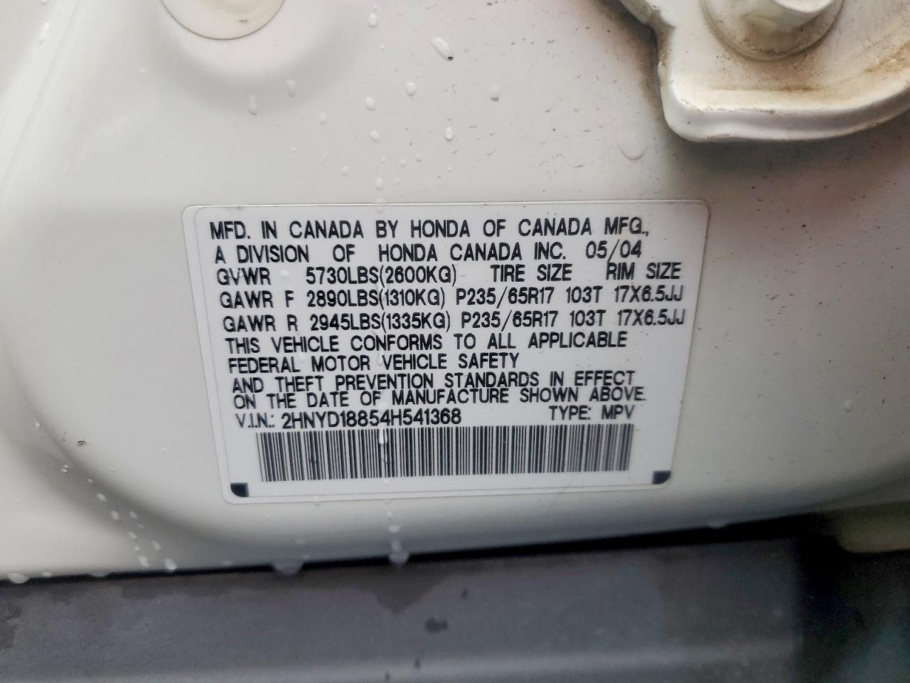 2004 ACURA MDX TOURING photo 13