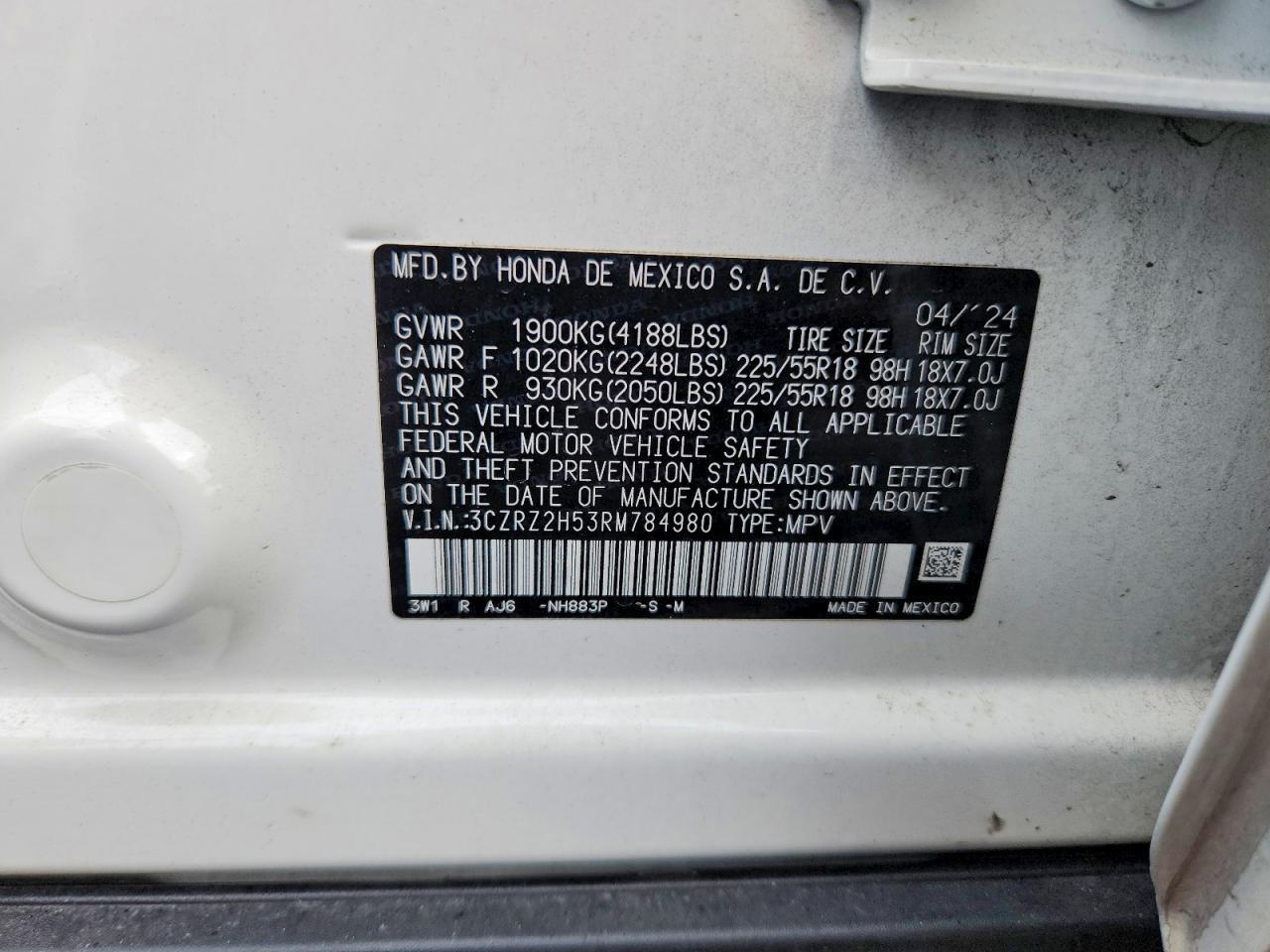 2024 HONDA HR-V SPORT photo 25