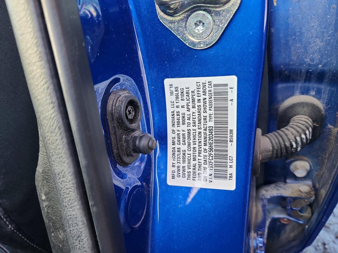 2017 HONDA CIVIC LX photo 12