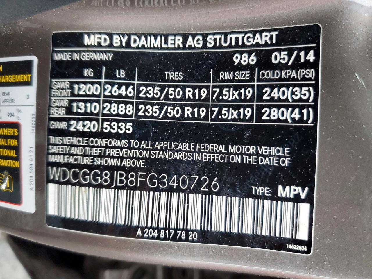 2015 MERCEDES-BENZ GLK 350 4MATIC photo 25