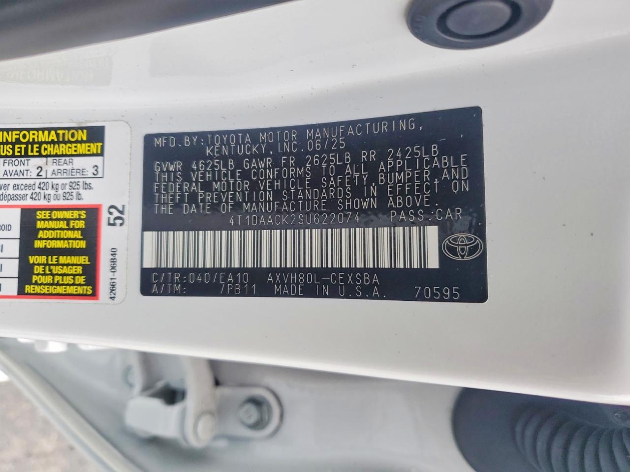 2025 TOYOTA CAMRY SE photo 34