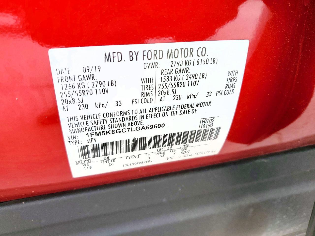 2020 FORD EXPLORER ST photo 27