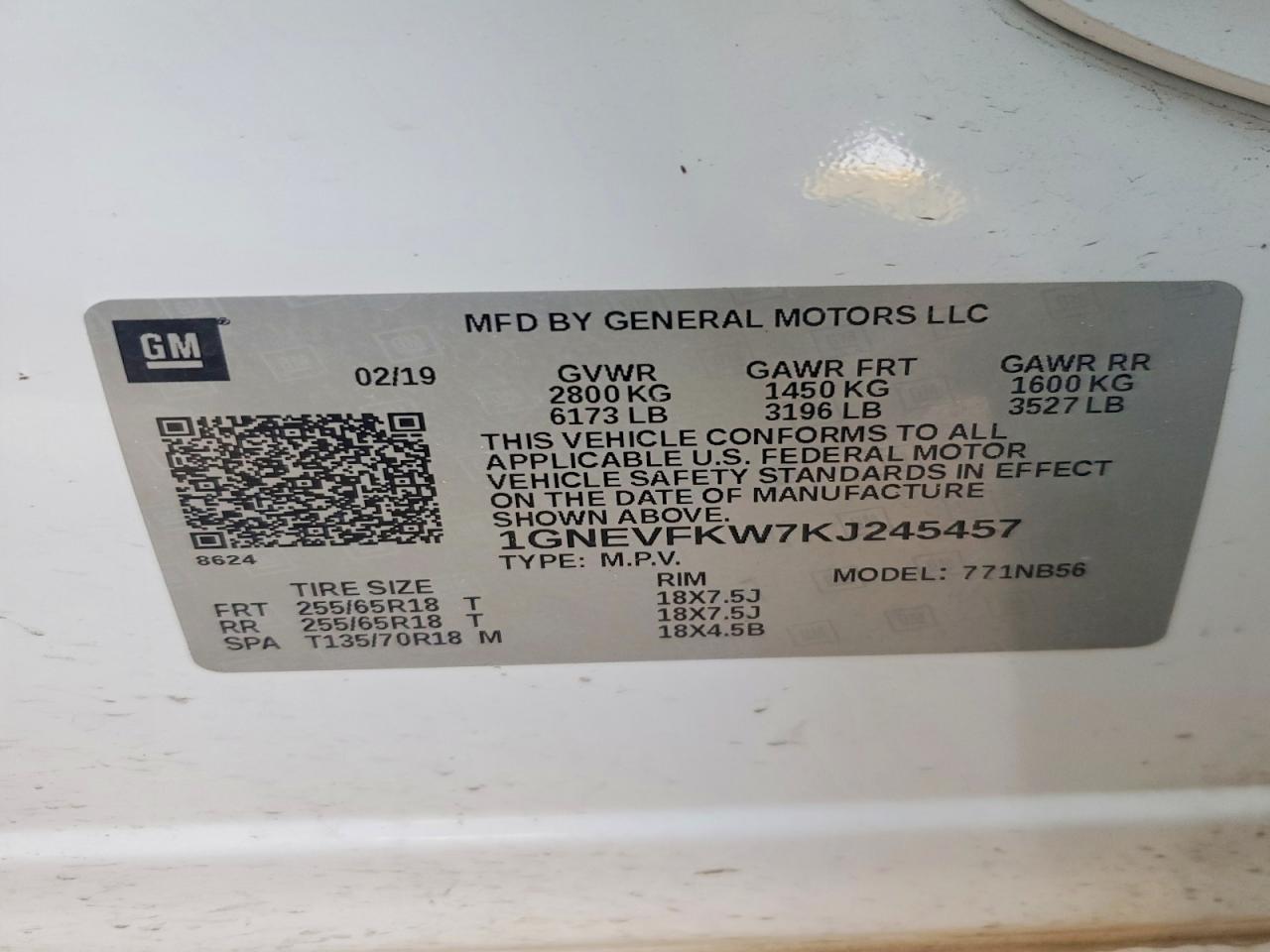 2019 CHEVROLET TRAVERSE LS photo 13