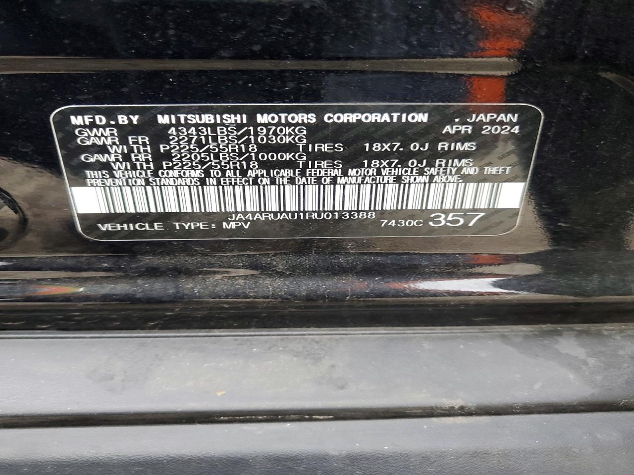 2024 MITSUBISHI OUTLANDER SPORT S/SE photo 25