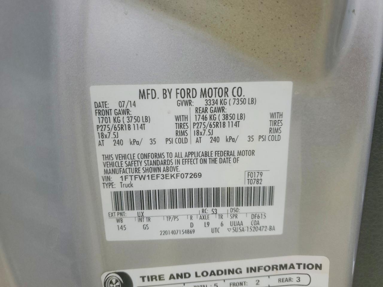 2014 FORD F150 SUPERCREW photo 23