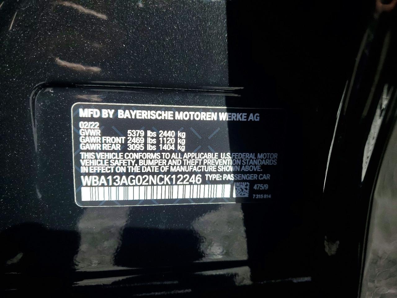 2022 BMW 530E photo 12