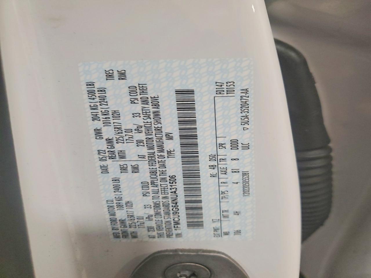 2022 FORD ESCAPE SE photo 25