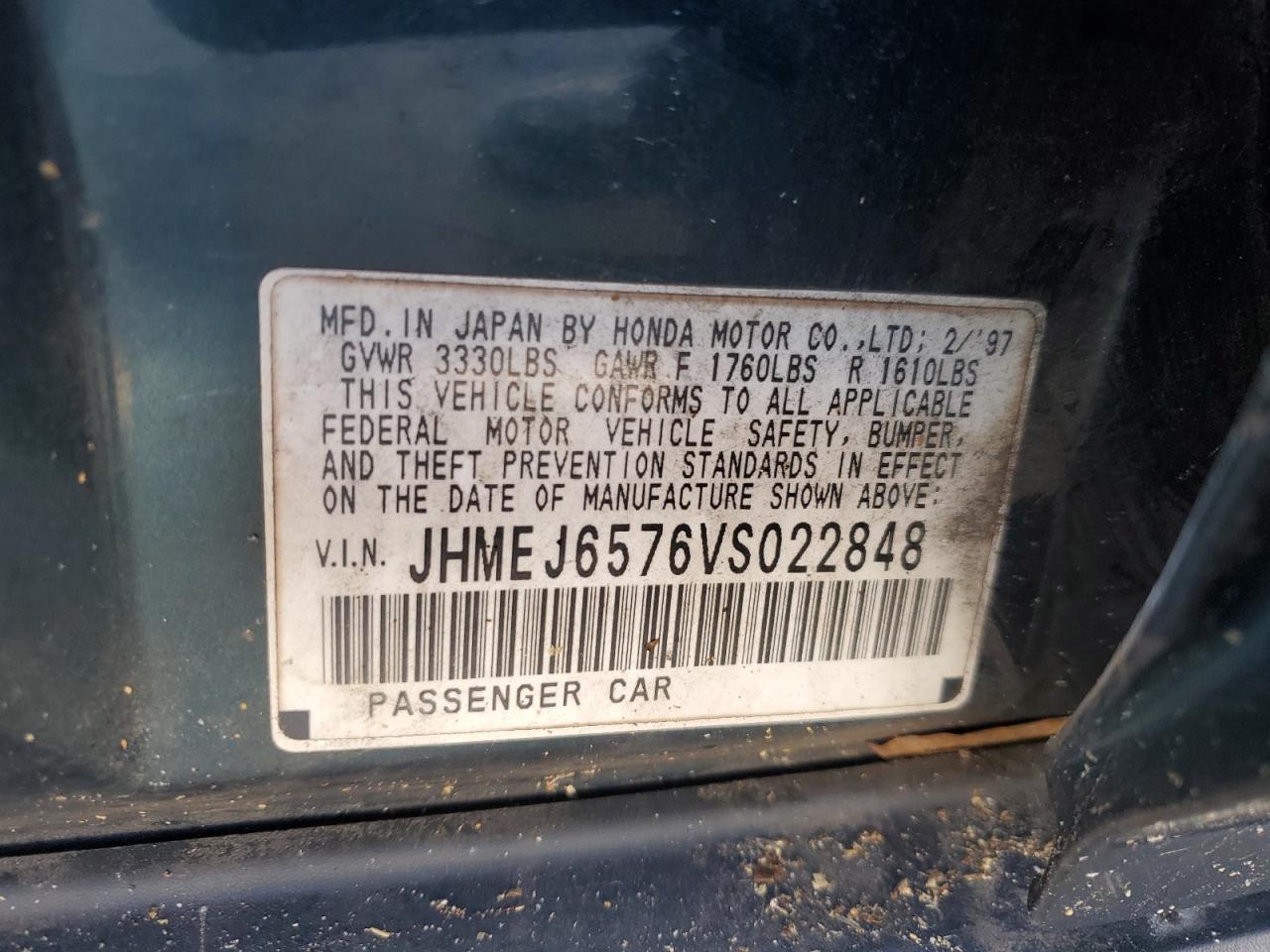 1997 HONDA CIVIC LX photo 23