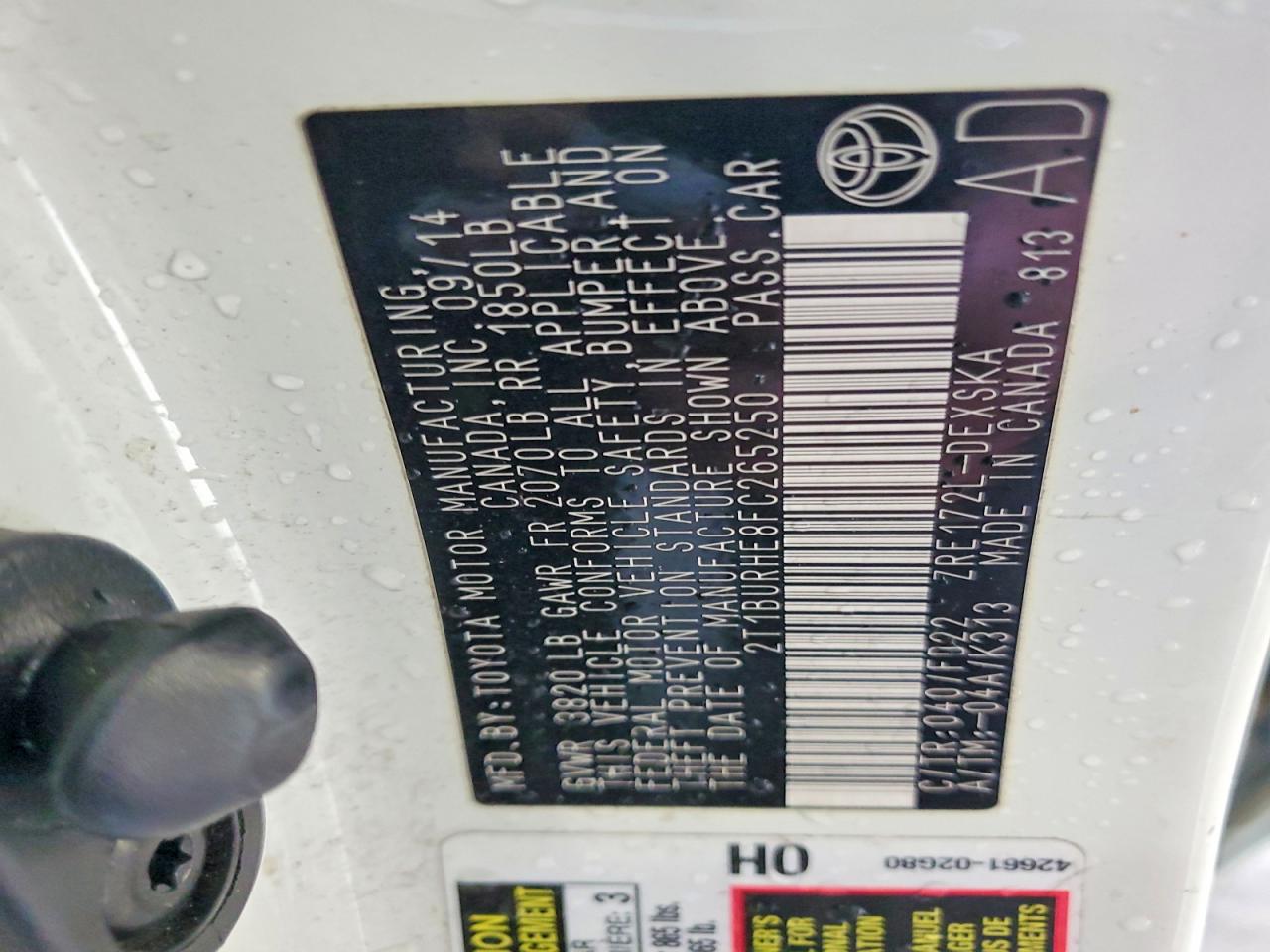 2015 TOYOTA COROLLA S PLUS photo 34