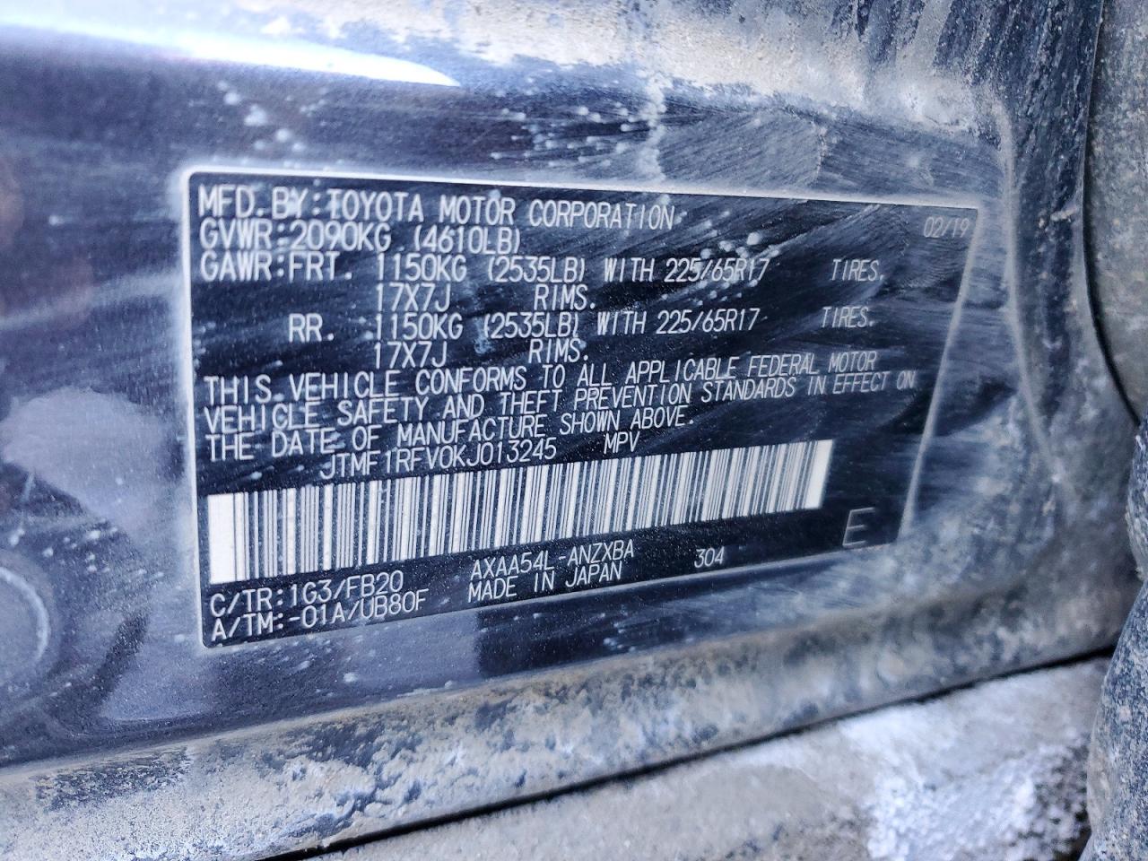 2019 TOYOTA RAV4 LE photo 37