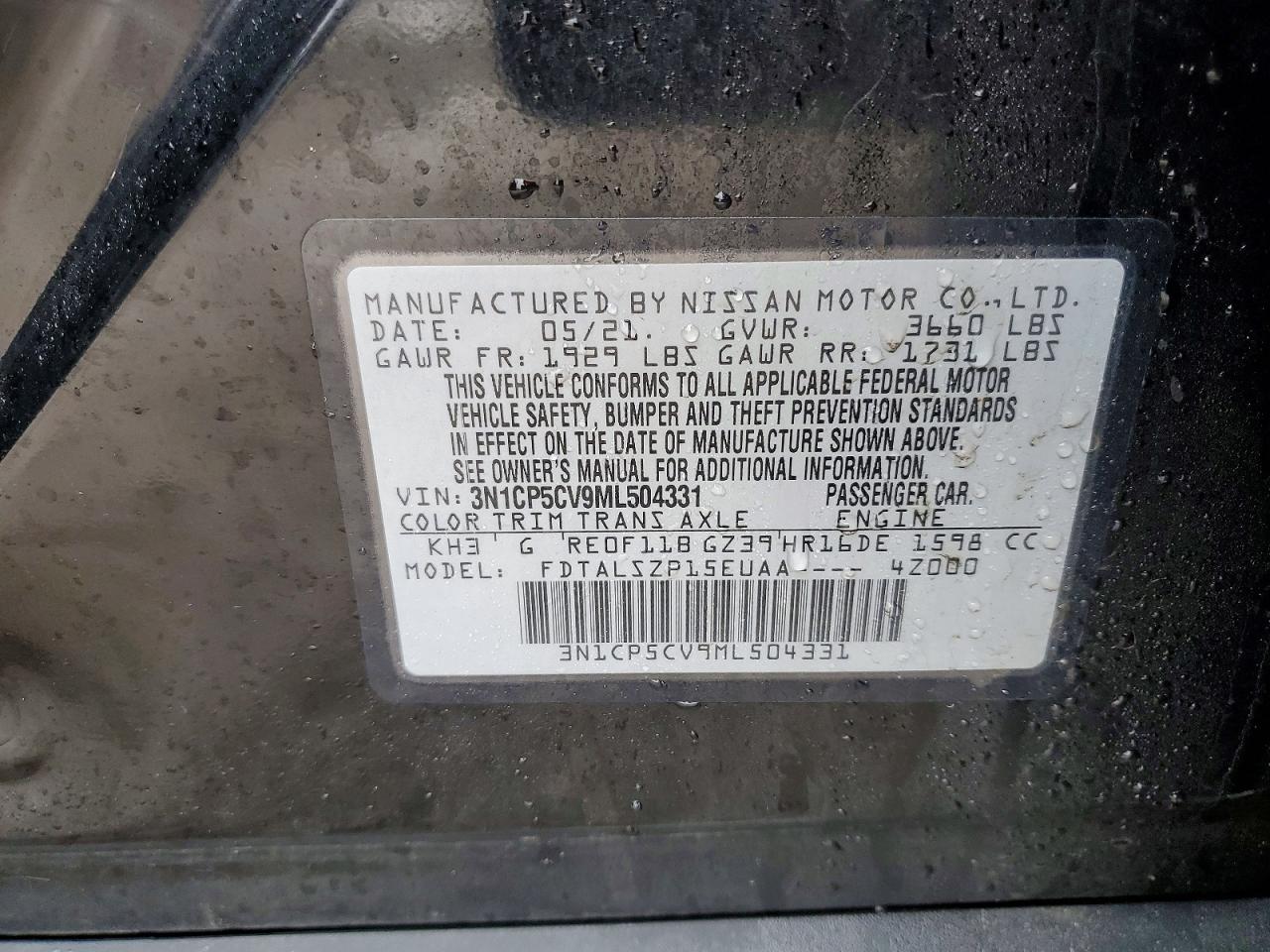 2021 NISSAN KICKS SV photo 25