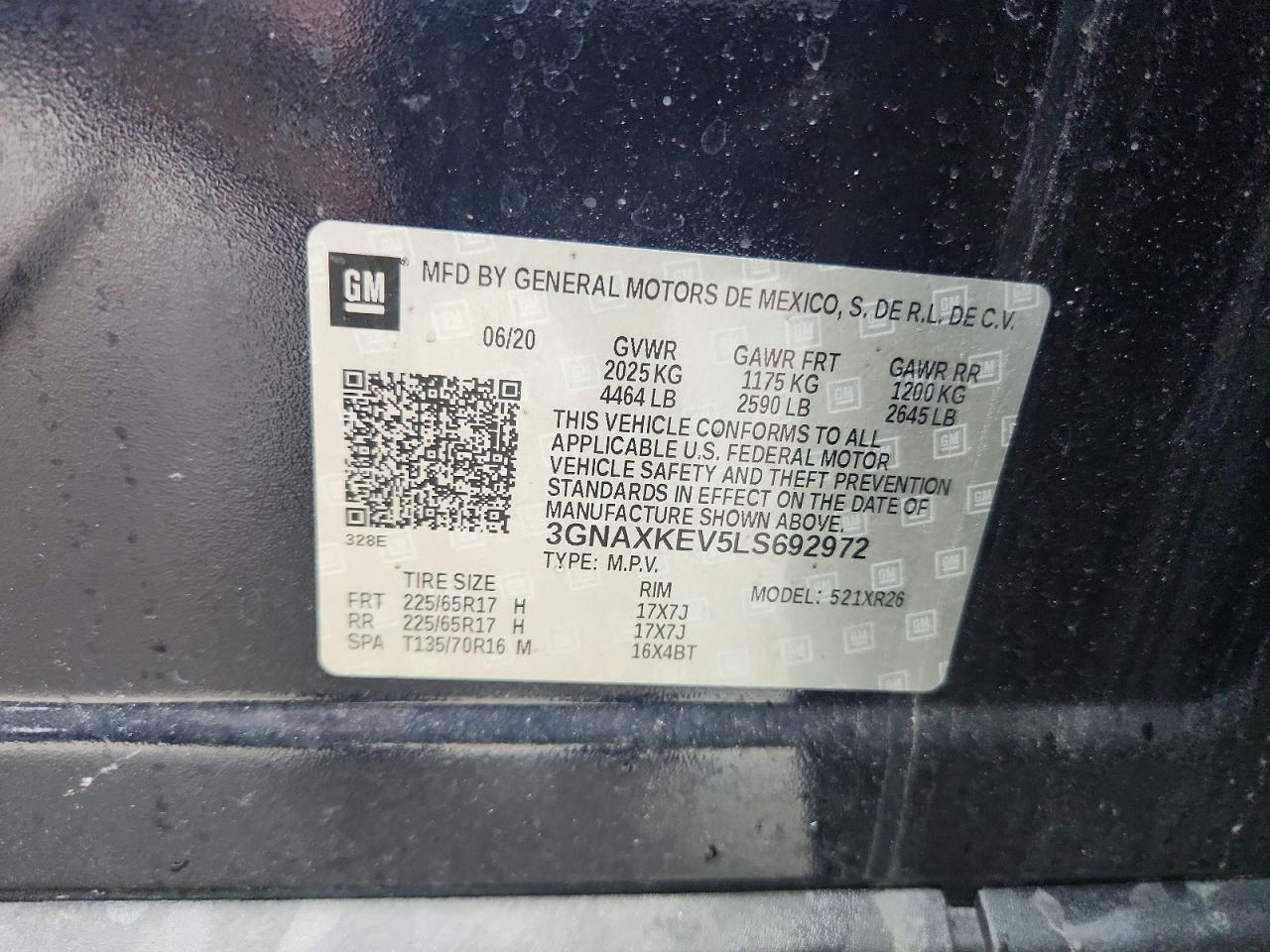 2020 CHEVROLET EQUINOX LT photo 25