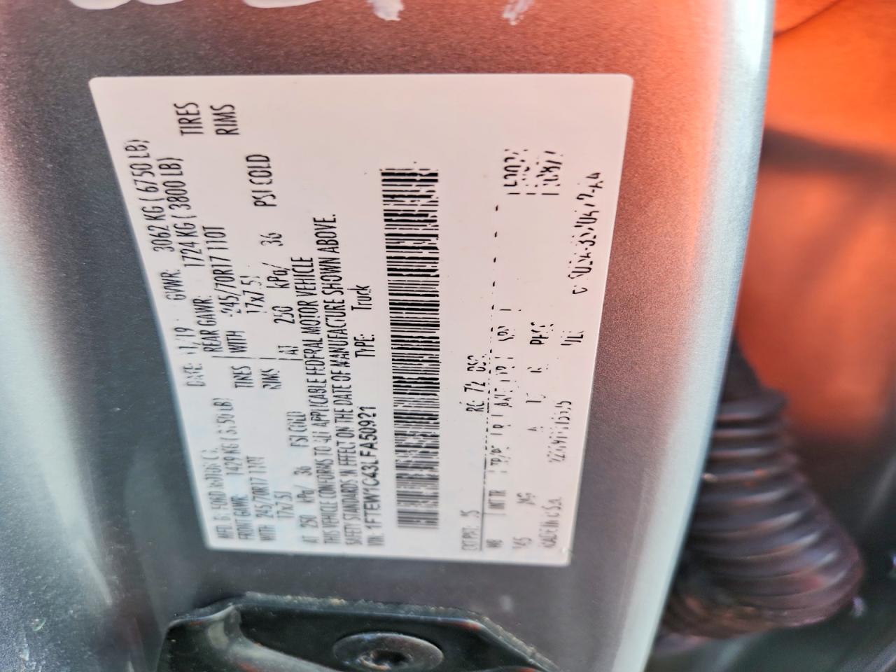 2020 FORD F150 SUPERCREW photo 13