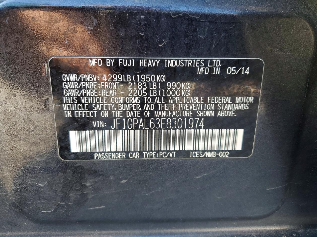 2014 SUBARU IMPREZA SPORT PREMIUM photo 25