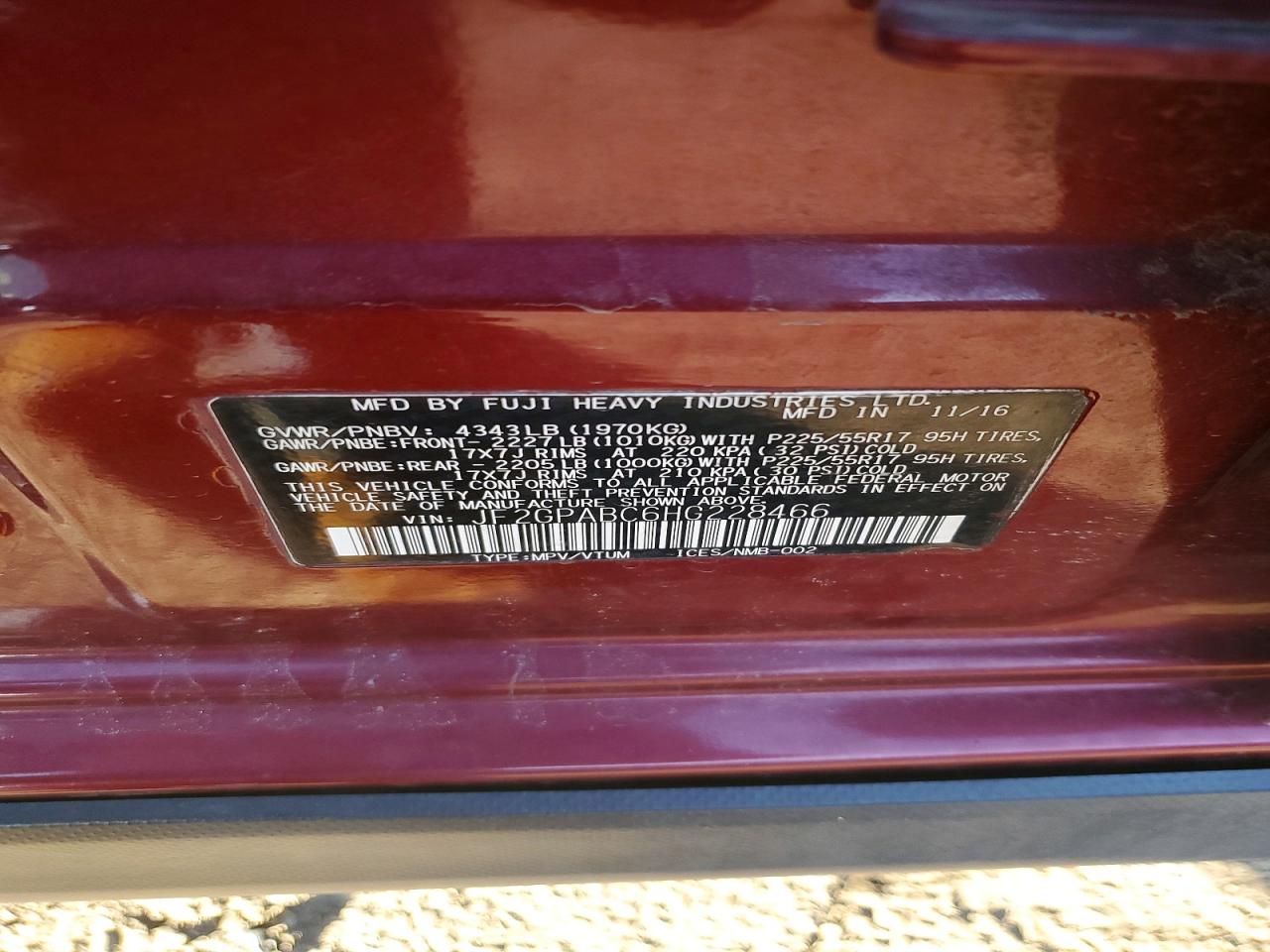2017 SUBARU CROSSTREK PREMIUM photo 23