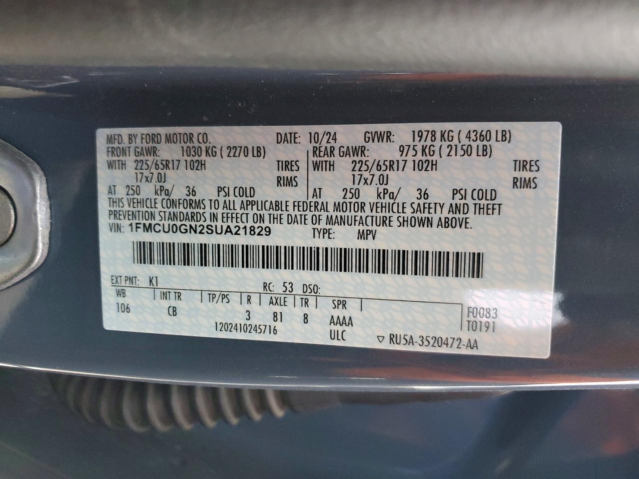 2025 FORD ESCAPE ACTIVE photo 25