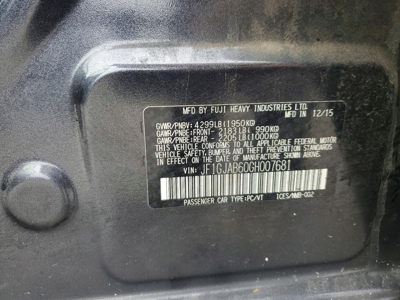 2016 SUBARU IMPREZA PREMIUM photo 12
