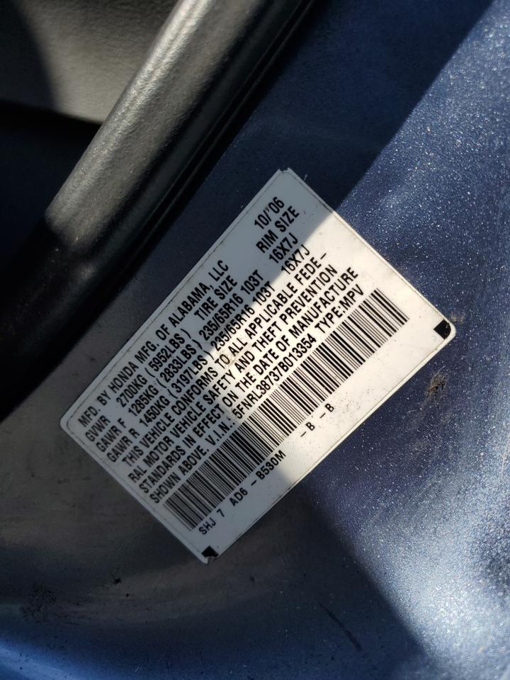 2007 HONDA ODYSSEY EXL photo 25